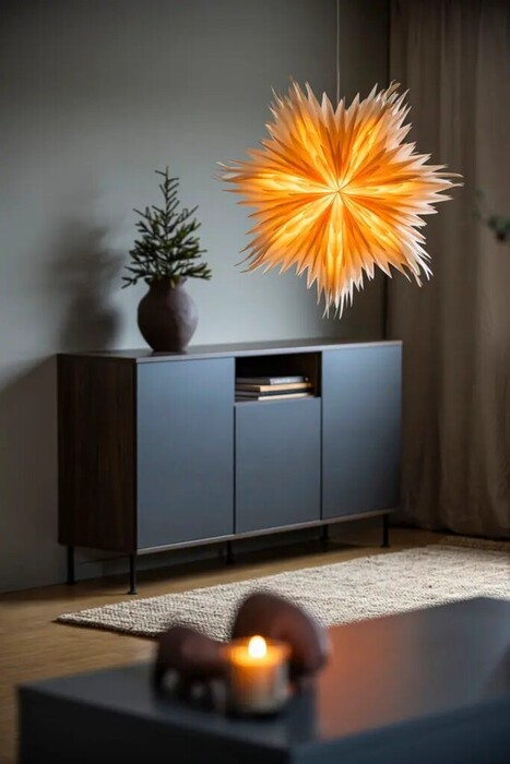 Adventsstjärna Guld/Pärlemo Ø60 cm Konstsmide